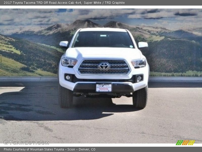 Super White / TRD Graphite 2017 Toyota Tacoma TRD Off Road Access Cab 4x4