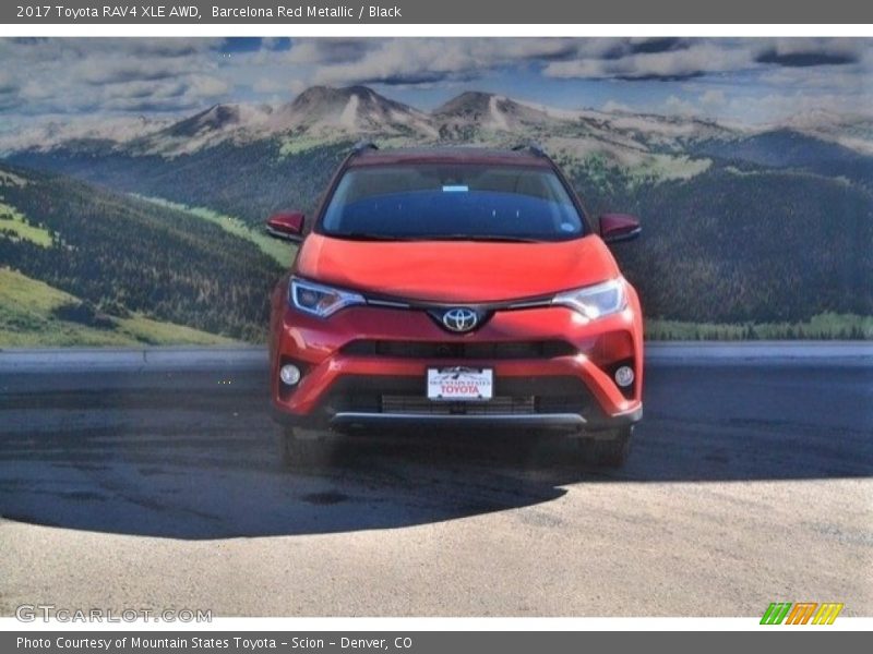 Barcelona Red Metallic / Black 2017 Toyota RAV4 XLE AWD