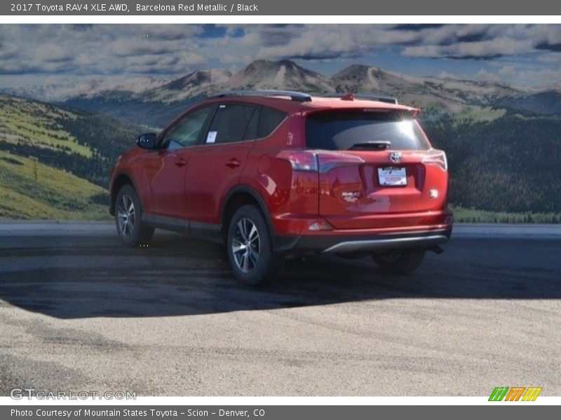 Barcelona Red Metallic / Black 2017 Toyota RAV4 XLE AWD
