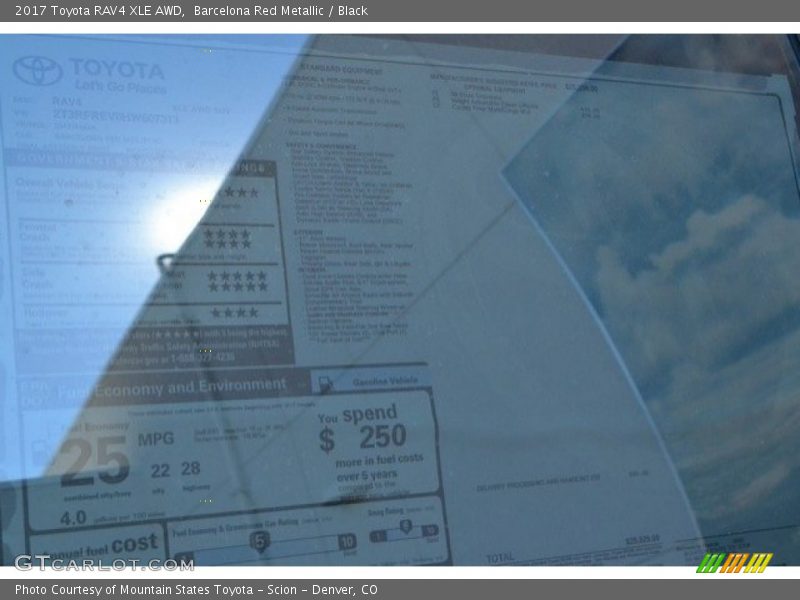 Barcelona Red Metallic / Black 2017 Toyota RAV4 XLE AWD