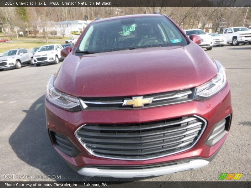 Crimson Metallic / Jet Black 2017 Chevrolet Trax LT AWD