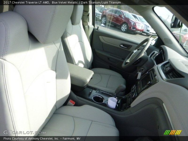 Blue Velvet Metallic / Dark Titanium/Light Titanium 2017 Chevrolet Traverse LT AWD