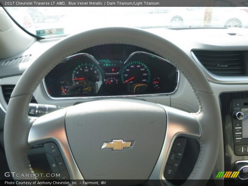 Blue Velvet Metallic / Dark Titanium/Light Titanium 2017 Chevrolet Traverse LT AWD