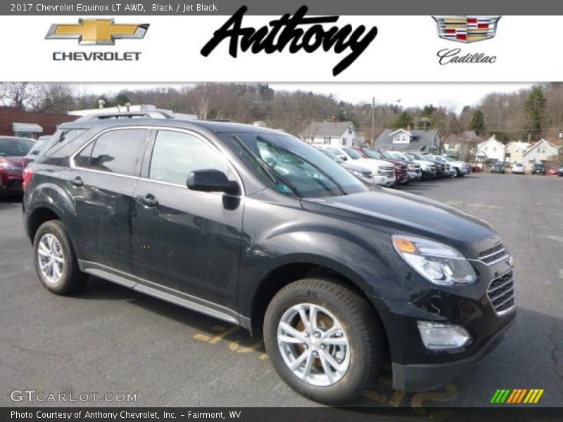 Black / Jet Black 2017 Chevrolet Equinox LT AWD