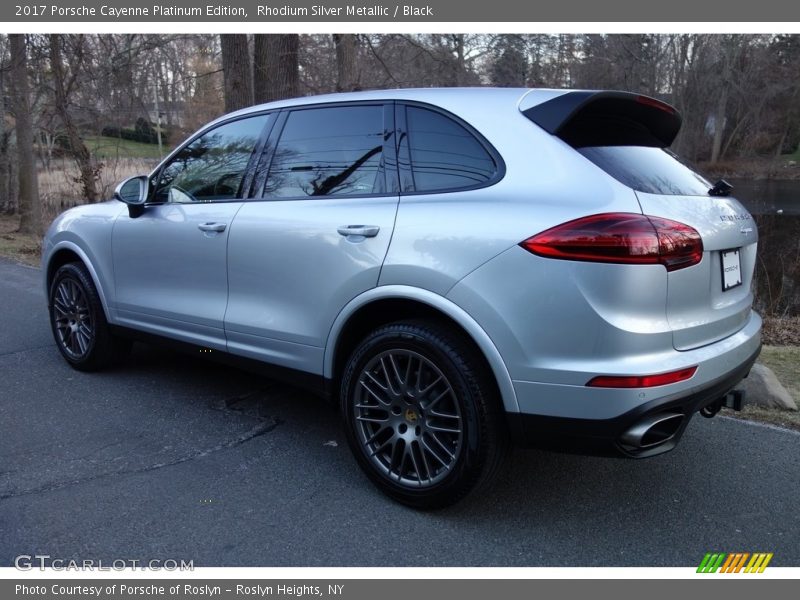 Rhodium Silver Metallic / Black 2017 Porsche Cayenne Platinum Edition