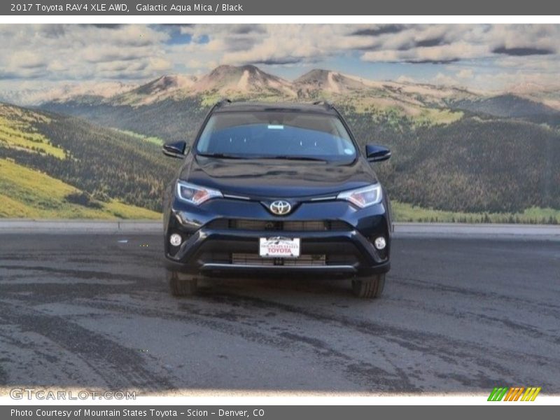 Galactic Aqua Mica / Black 2017 Toyota RAV4 XLE AWD