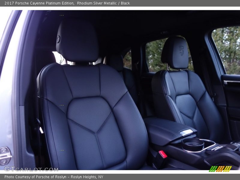 Front Seat of 2017 Cayenne Platinum Edition