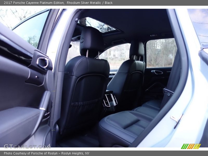 Rear Seat of 2017 Cayenne Platinum Edition