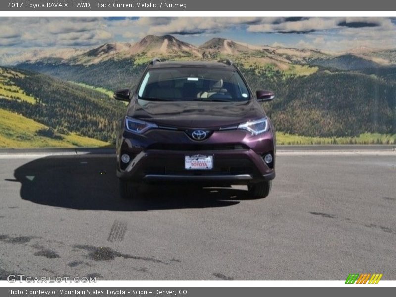 Black Current Metallic / Nutmeg 2017 Toyota RAV4 XLE AWD
