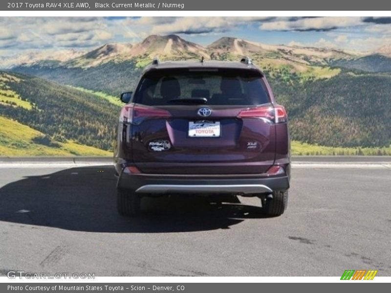 Black Current Metallic / Nutmeg 2017 Toyota RAV4 XLE AWD