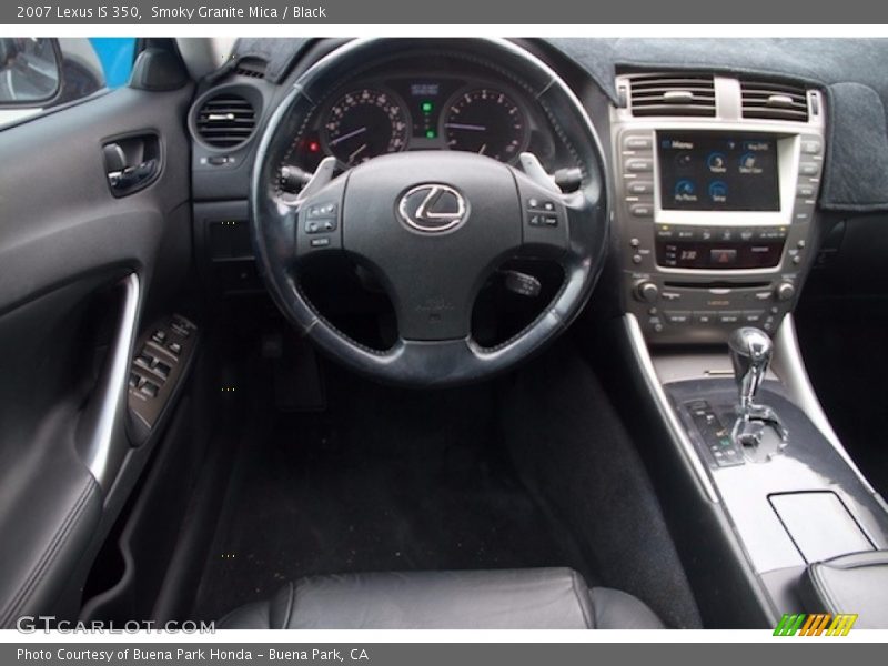 Smoky Granite Mica / Black 2007 Lexus IS 350
