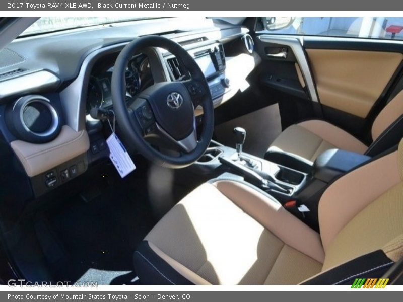 Black Current Metallic / Nutmeg 2017 Toyota RAV4 XLE AWD