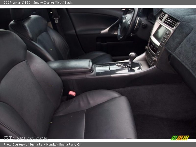 Smoky Granite Mica / Black 2007 Lexus IS 350