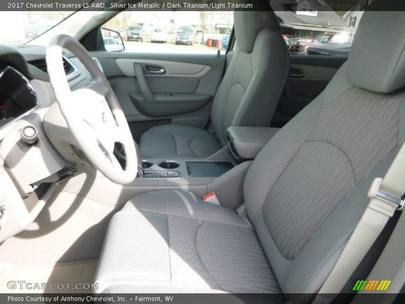 Silver Ice Metallic / Dark Titanium/Light Titanium 2017 Chevrolet Traverse LS AWD