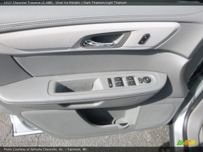 Silver Ice Metallic / Dark Titanium/Light Titanium 2017 Chevrolet Traverse LS AWD