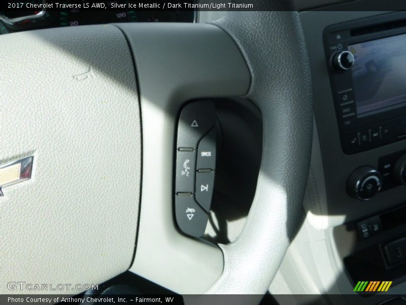 Silver Ice Metallic / Dark Titanium/Light Titanium 2017 Chevrolet Traverse LS AWD