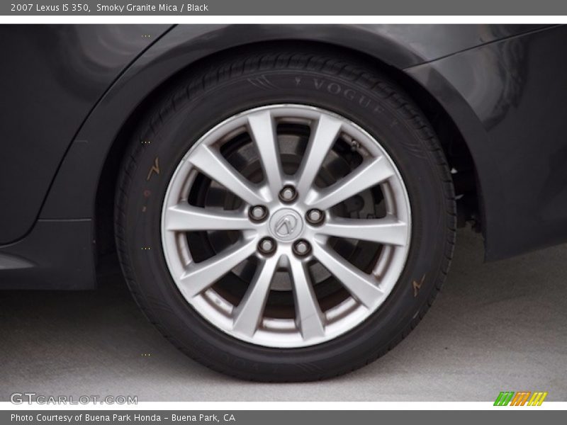 Smoky Granite Mica / Black 2007 Lexus IS 350