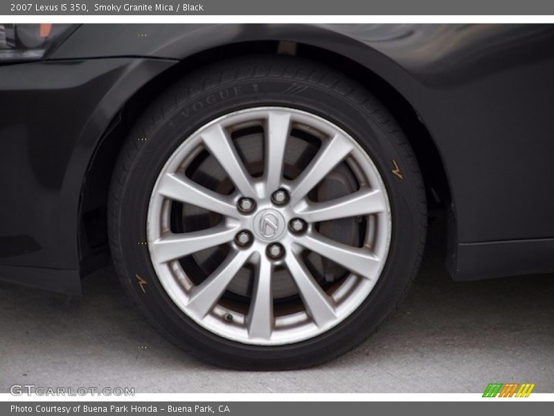 Smoky Granite Mica / Black 2007 Lexus IS 350