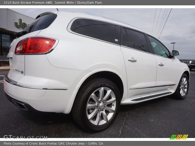 Summit White / Ebony/Dark Plum 2016 Buick Enclave Premium AWD