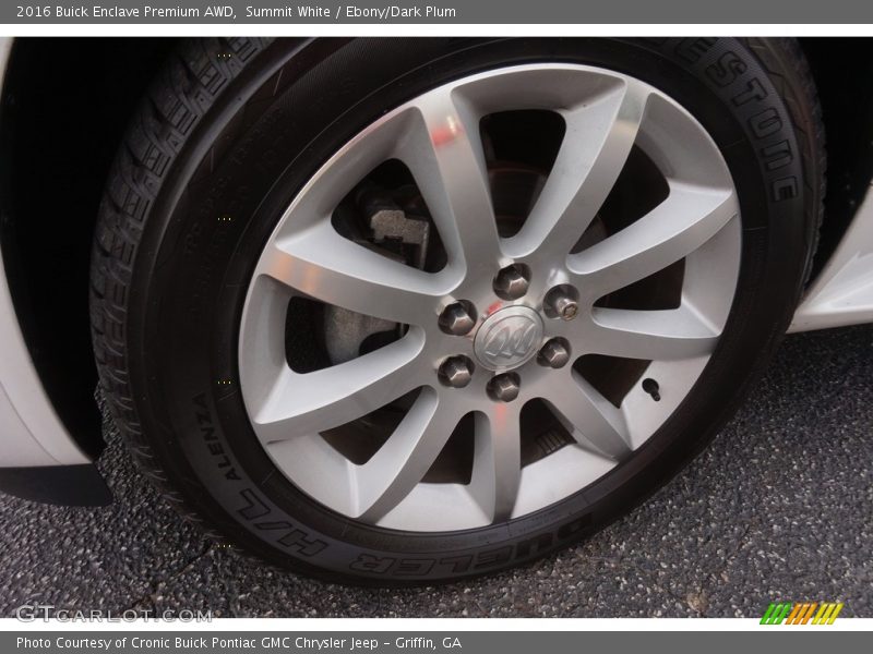 Summit White / Ebony/Dark Plum 2016 Buick Enclave Premium AWD
