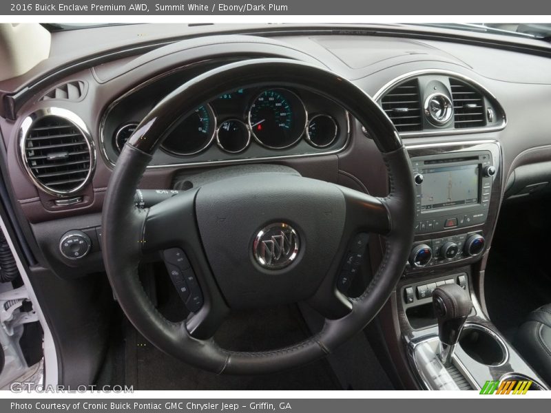 Summit White / Ebony/Dark Plum 2016 Buick Enclave Premium AWD
