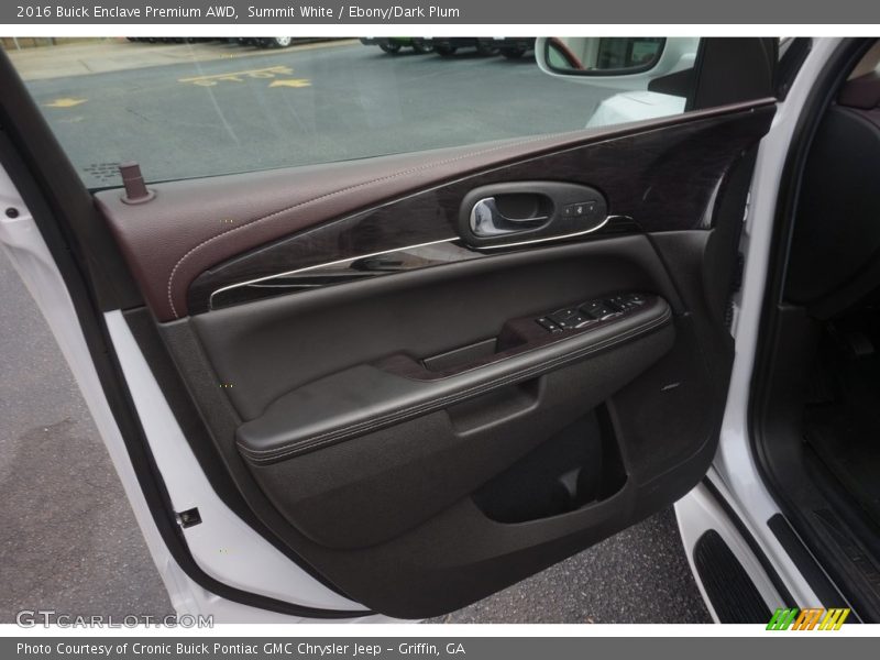 Summit White / Ebony/Dark Plum 2016 Buick Enclave Premium AWD
