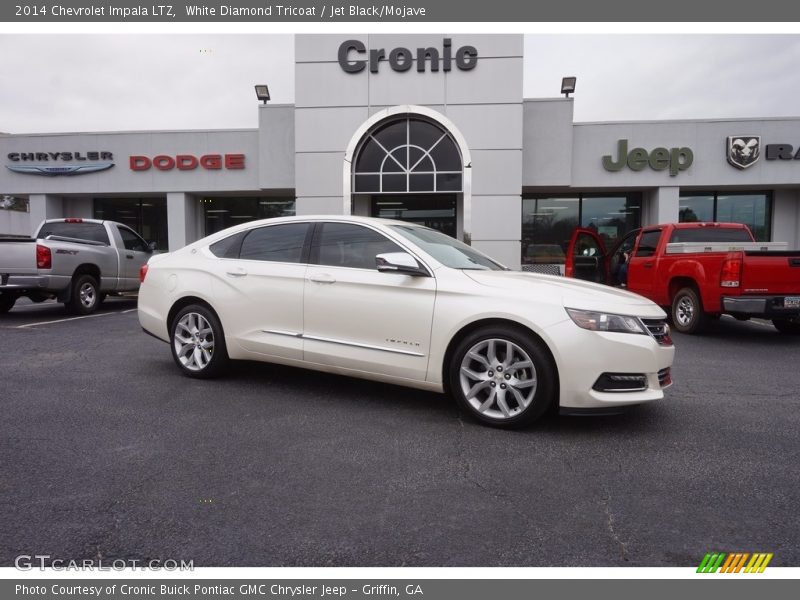 White Diamond Tricoat / Jet Black/Mojave 2014 Chevrolet Impala LTZ