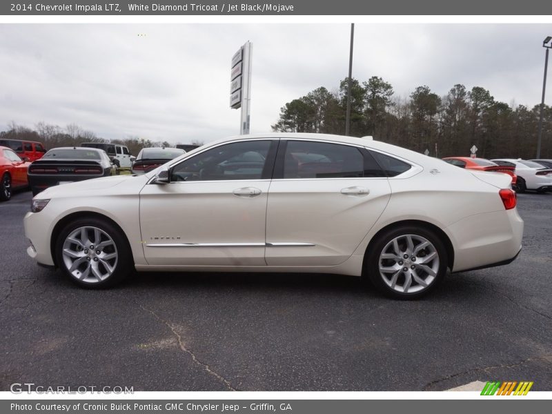 White Diamond Tricoat / Jet Black/Mojave 2014 Chevrolet Impala LTZ