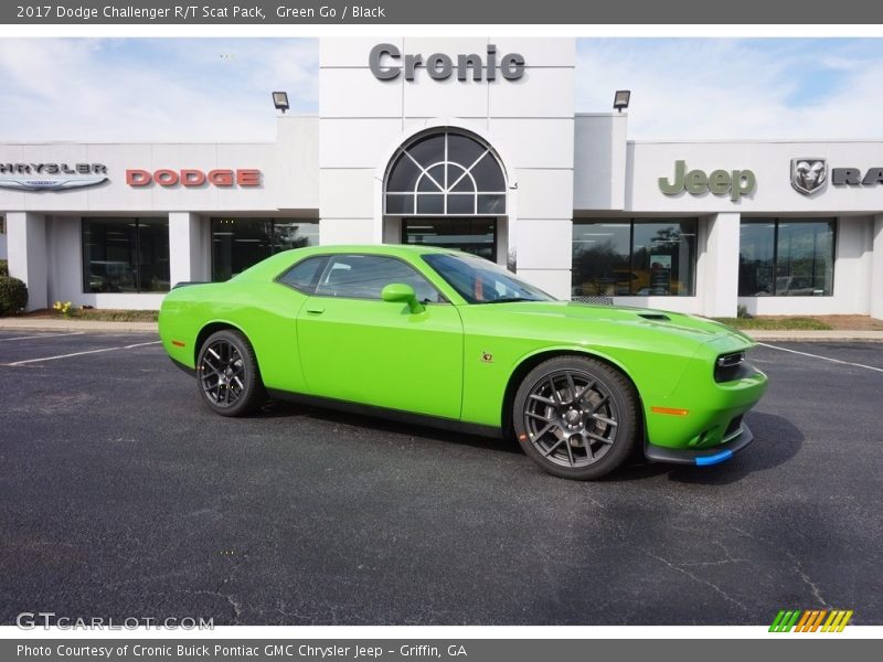 Green Go / Black 2017 Dodge Challenger R/T Scat Pack