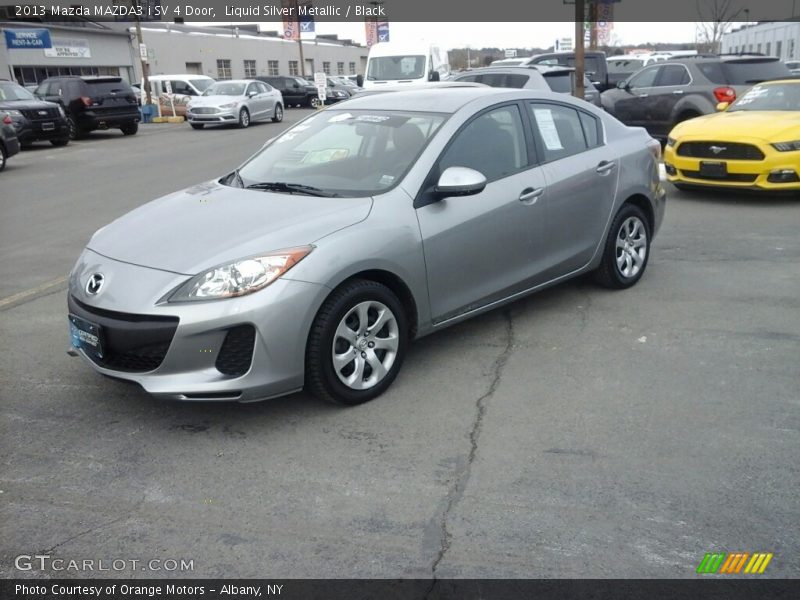 Liquid Silver Metallic / Black 2013 Mazda MAZDA3 i SV 4 Door