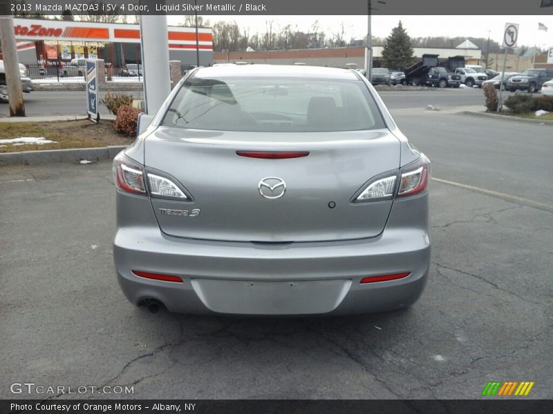 Liquid Silver Metallic / Black 2013 Mazda MAZDA3 i SV 4 Door