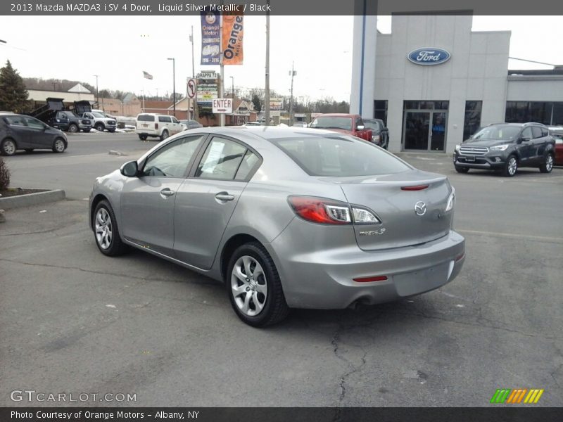 Liquid Silver Metallic / Black 2013 Mazda MAZDA3 i SV 4 Door