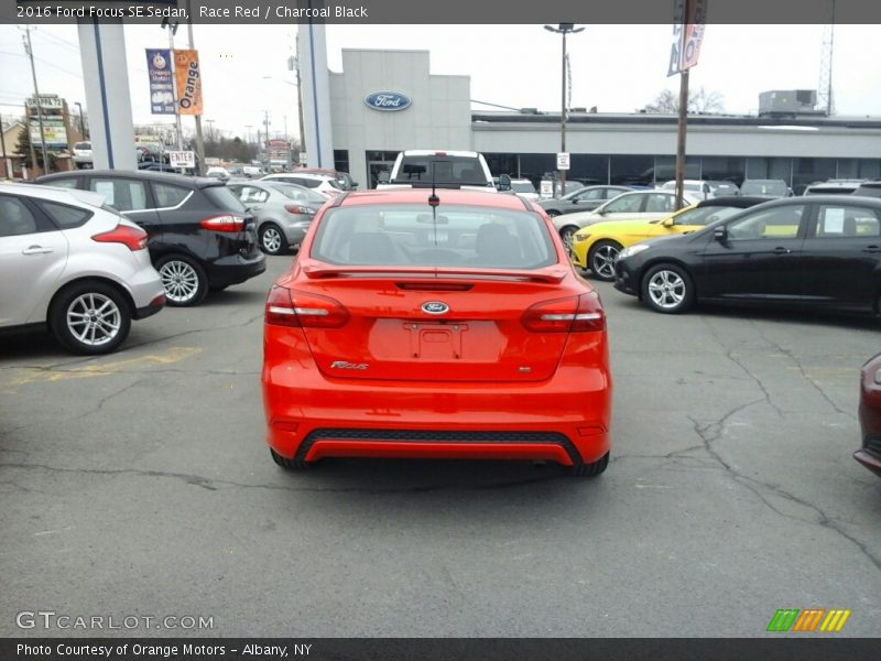 Race Red / Charcoal Black 2016 Ford Focus SE Sedan