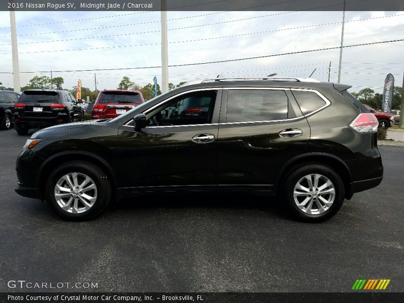 Midnight Jade / Charcoal 2016 Nissan Rogue SV