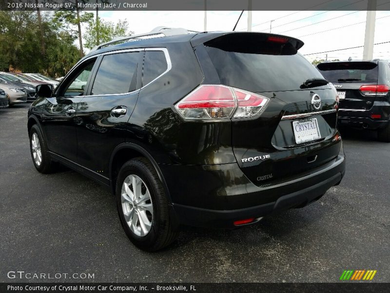 Midnight Jade / Charcoal 2016 Nissan Rogue SV