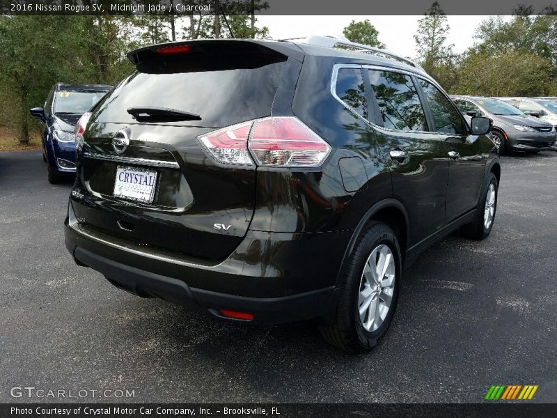 Midnight Jade / Charcoal 2016 Nissan Rogue SV