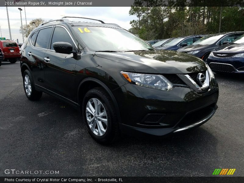 Midnight Jade / Charcoal 2016 Nissan Rogue SV