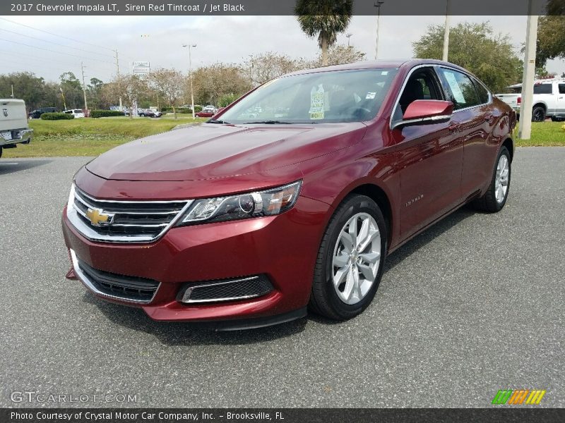 Siren Red Tintcoat / Jet Black 2017 Chevrolet Impala LT