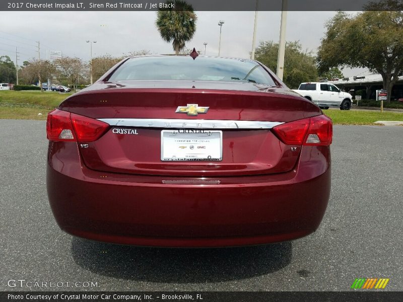 Siren Red Tintcoat / Jet Black 2017 Chevrolet Impala LT