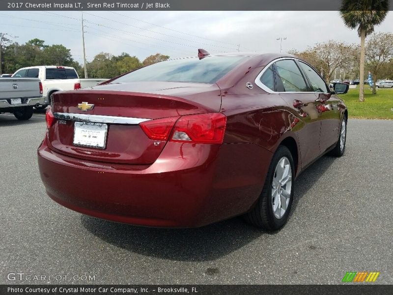 Siren Red Tintcoat / Jet Black 2017 Chevrolet Impala LT