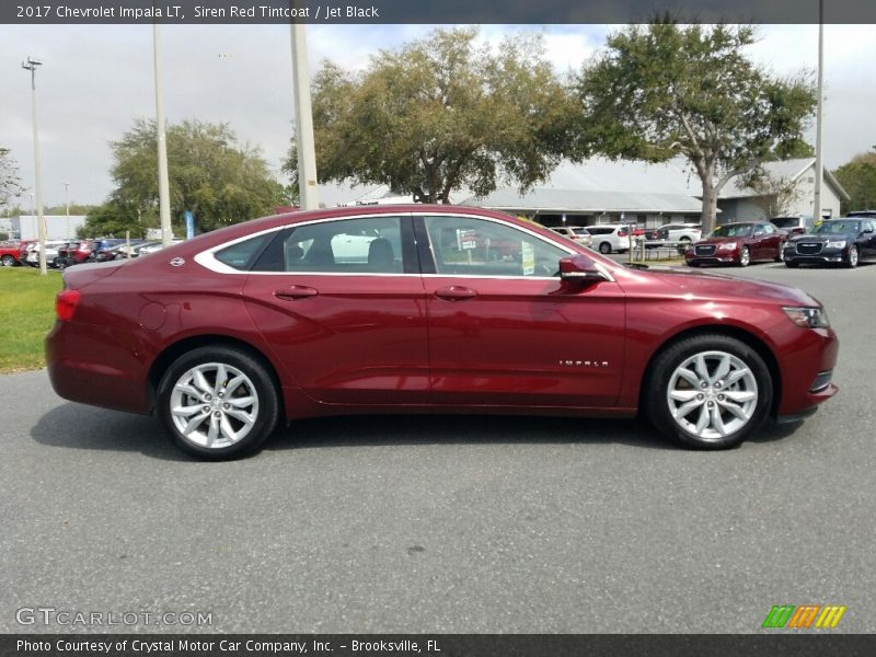 Siren Red Tintcoat / Jet Black 2017 Chevrolet Impala LT