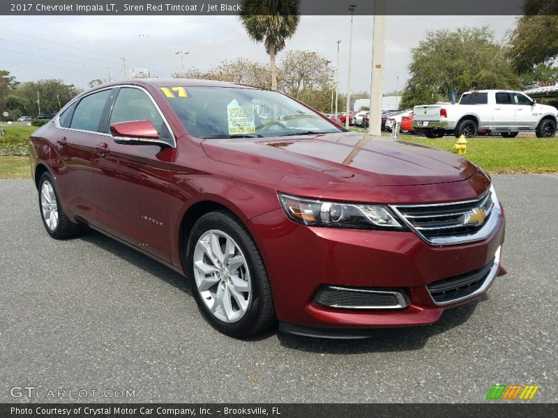 Siren Red Tintcoat / Jet Black 2017 Chevrolet Impala LT