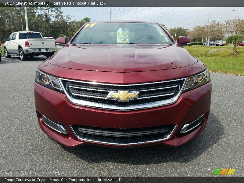 Siren Red Tintcoat / Jet Black 2017 Chevrolet Impala LT