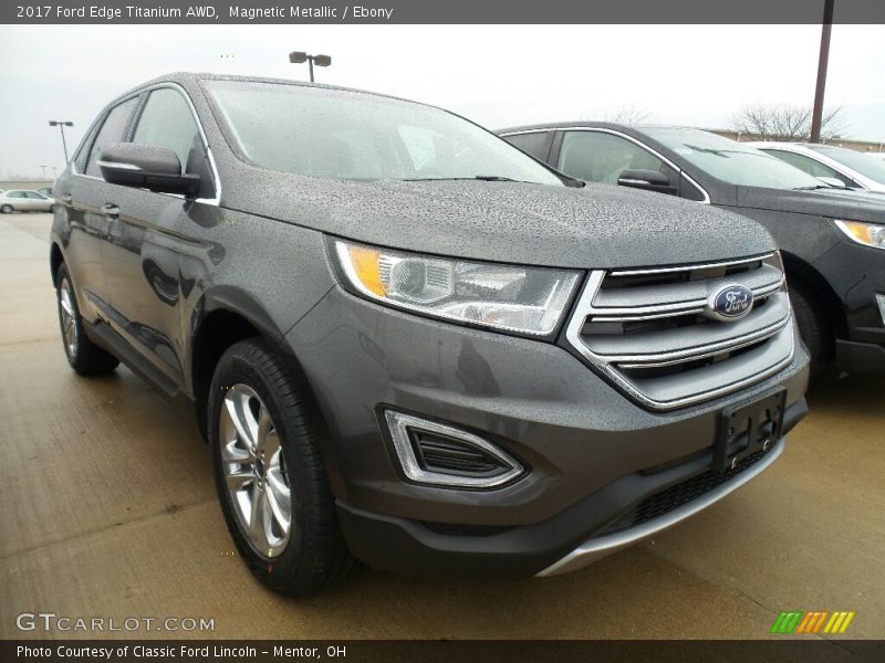 Magnetic Metallic / Ebony 2017 Ford Edge Titanium AWD