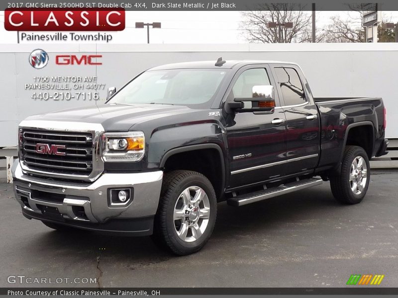 Dark Slate Metallic / Jet Black 2017 GMC Sierra 2500HD SLT Double Cab 4X4