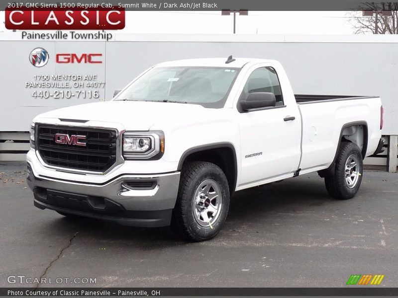 Summit White / Dark Ash/Jet Black 2017 GMC Sierra 1500 Regular Cab