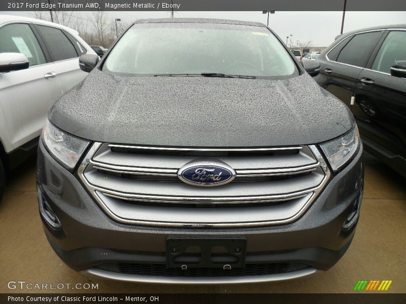 Magnetic Metallic / Ebony 2017 Ford Edge Titanium AWD