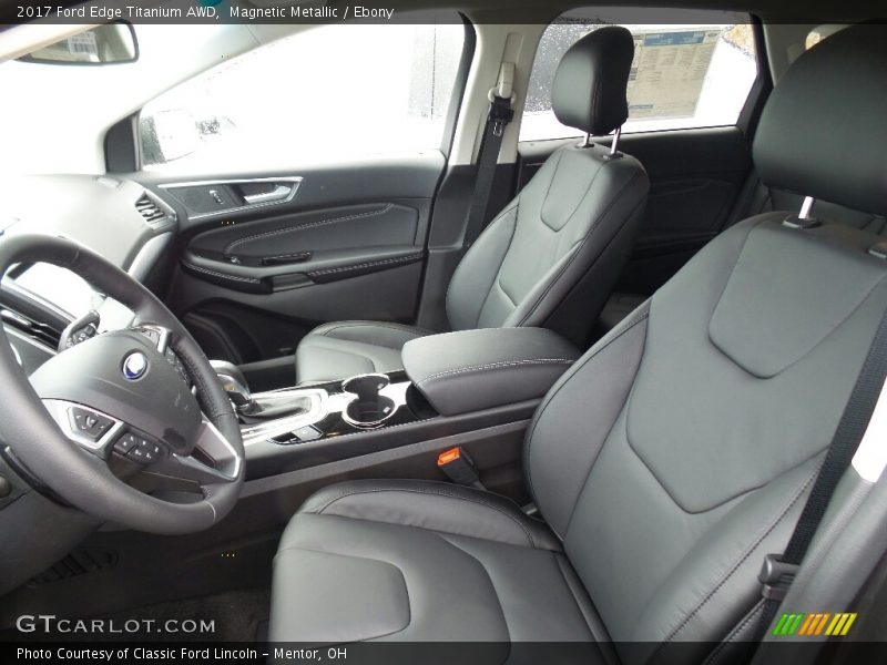 Magnetic Metallic / Ebony 2017 Ford Edge Titanium AWD