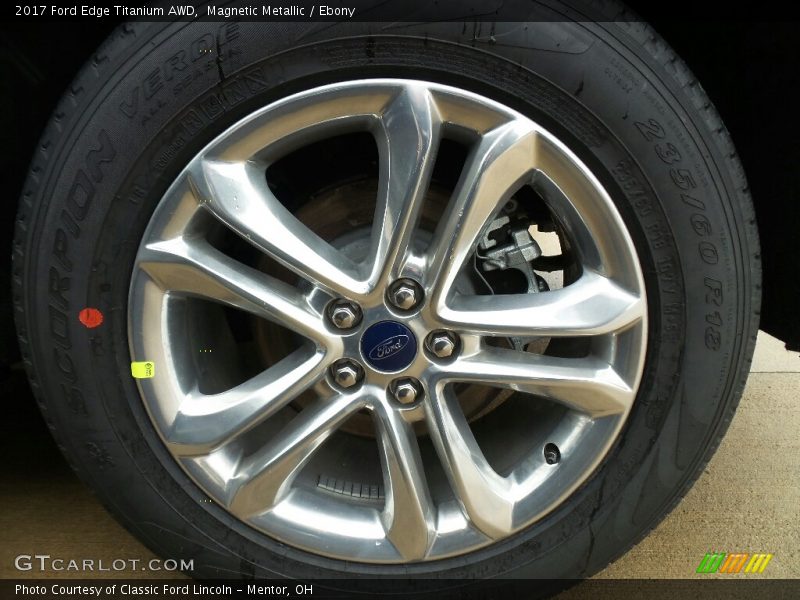 Magnetic Metallic / Ebony 2017 Ford Edge Titanium AWD