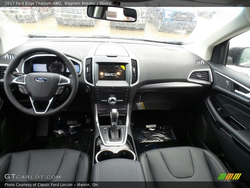 Magnetic Metallic / Ebony 2017 Ford Edge Titanium AWD
